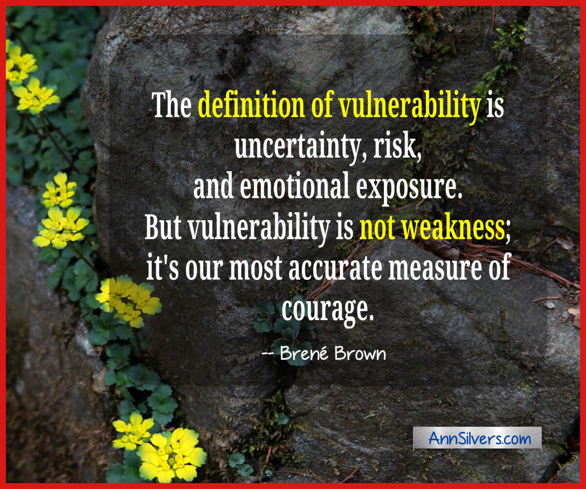 Brene Brown Vulnerability Definition Quote, The definition of vulnerability is uncertainty, risk, and emotional exposure.  But vulnerability is not weakness; it's our most accurate measure of courage
