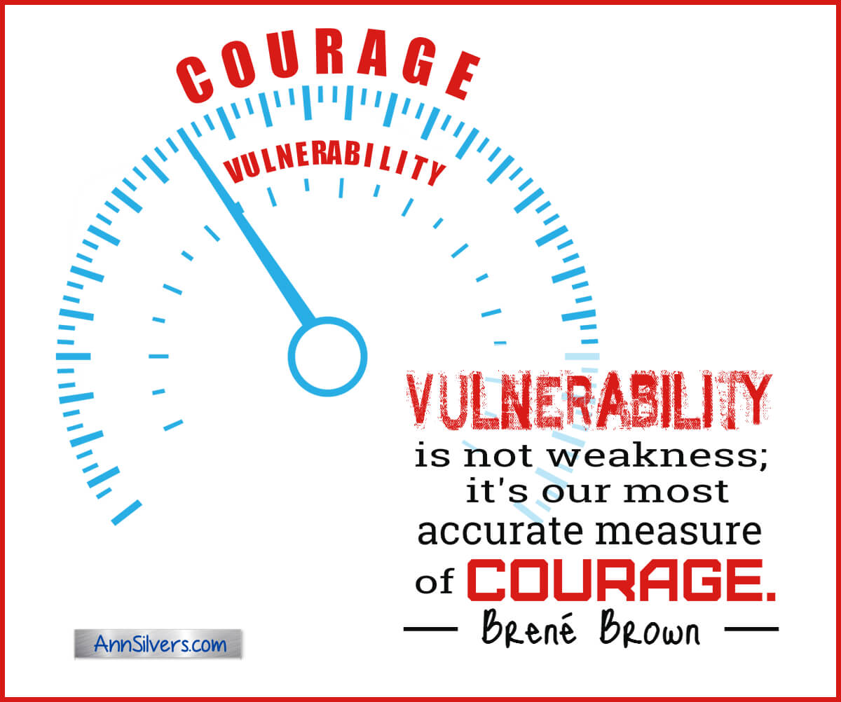 Brene Brown on vulnerability and courage quote