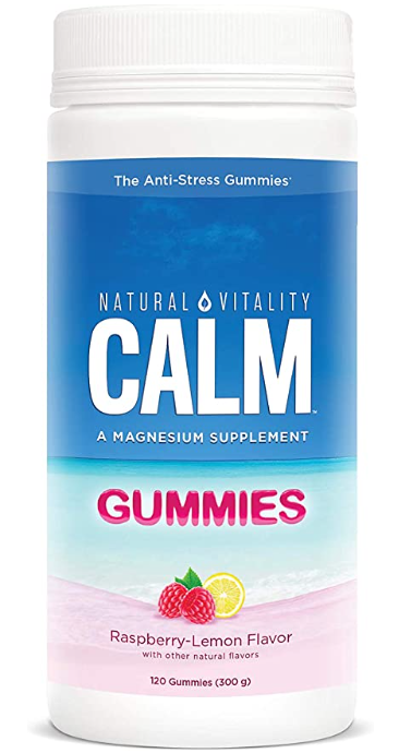 Natural Vitality Calm, Magnesium Citrate Supplement, Anti-Stress Gummies