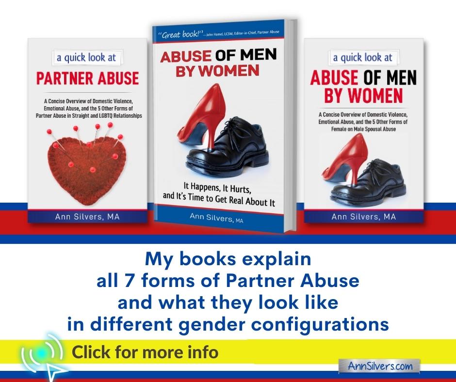 Partner Abuse and DV books by Ann Silvers