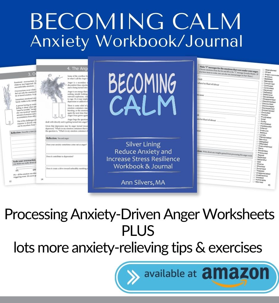 Becoming Calm: Silver Lining Reduce Anxiety and Increase Stress Resilience Workbook and Journal 