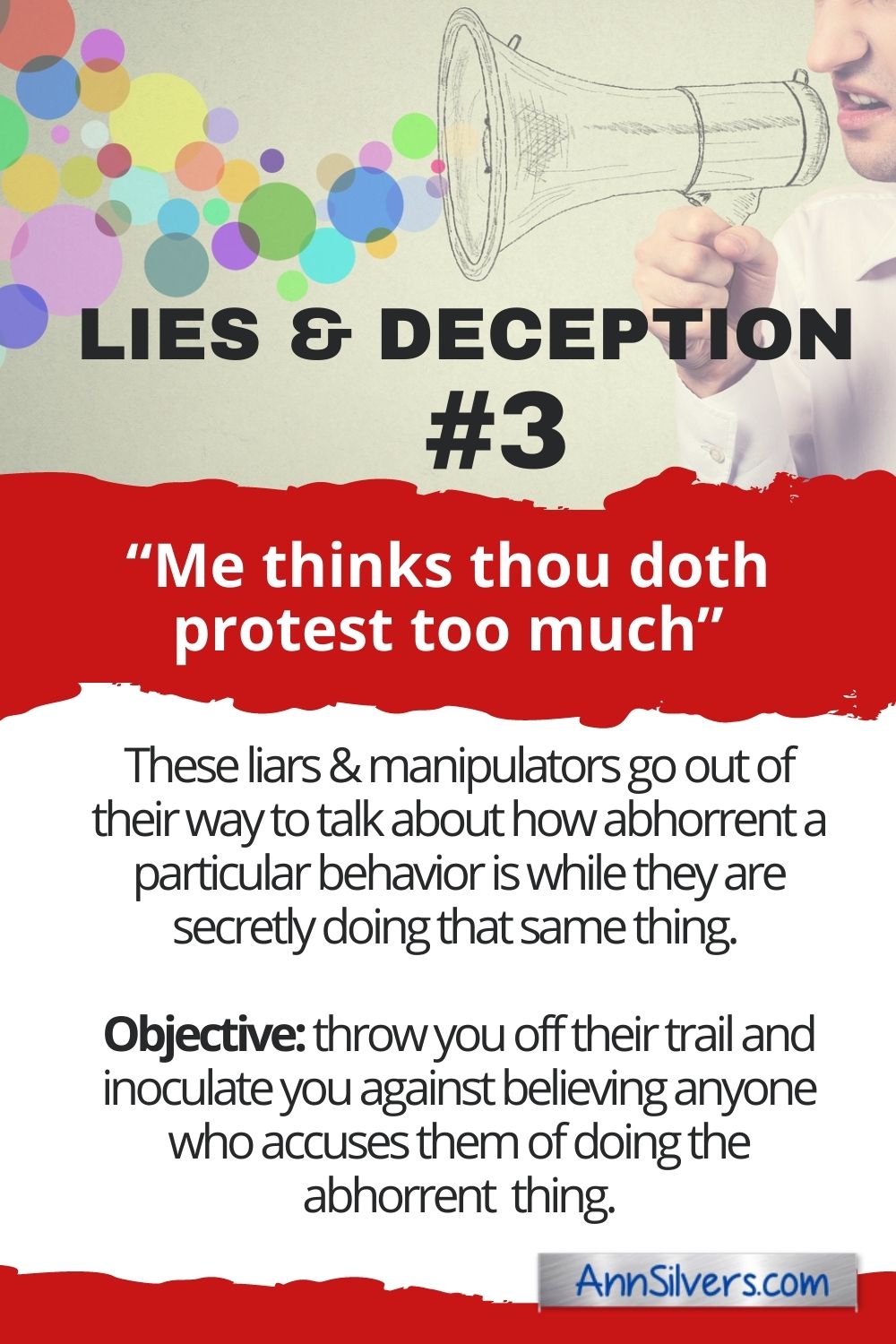 Ways people lie and deceive # 3 infographic