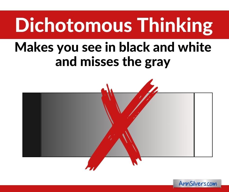 Dichotomous Thinking Black and White Thinking
