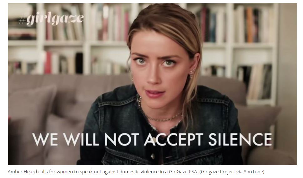 Amber Heard Domestic Violence Victims PSA