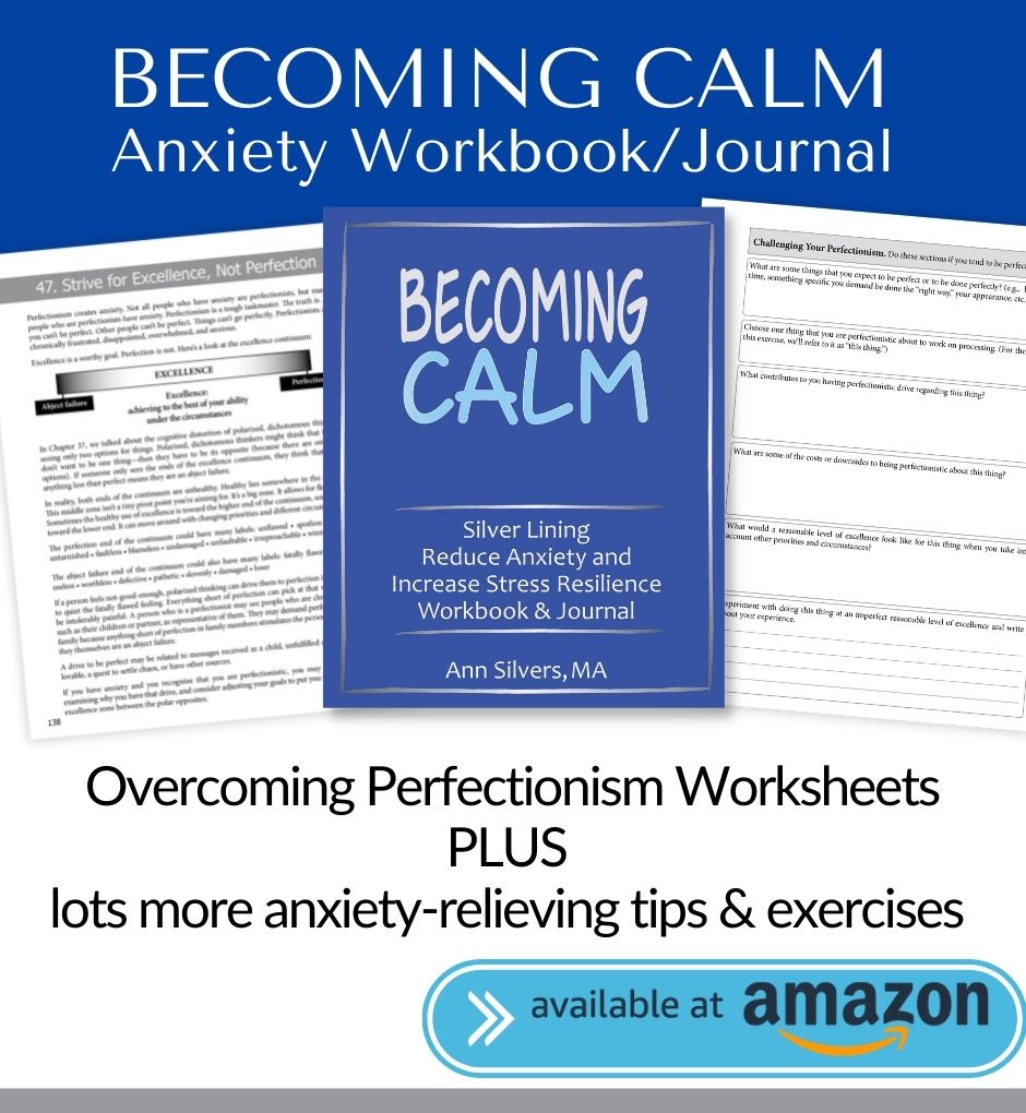 Becoming Calm: Silver Lining Reduce Anxiety and Increase Stress Resilience Workbook and Journal