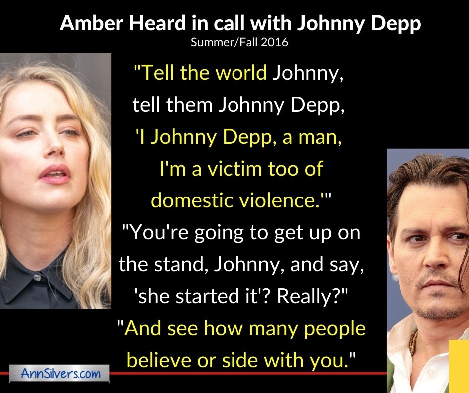 Amber Heard Tell the World Johnny Victim of Domestic Violence