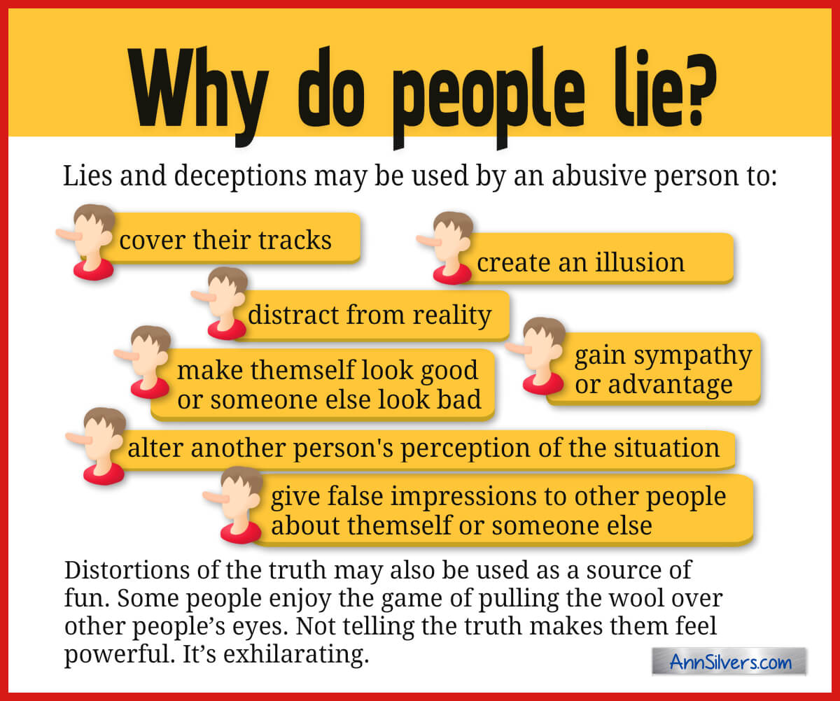 Why do people lie infographic