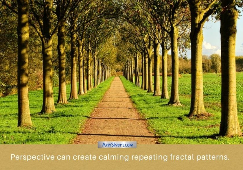perspective can create repeating fractal patterns that get smaller in the distance