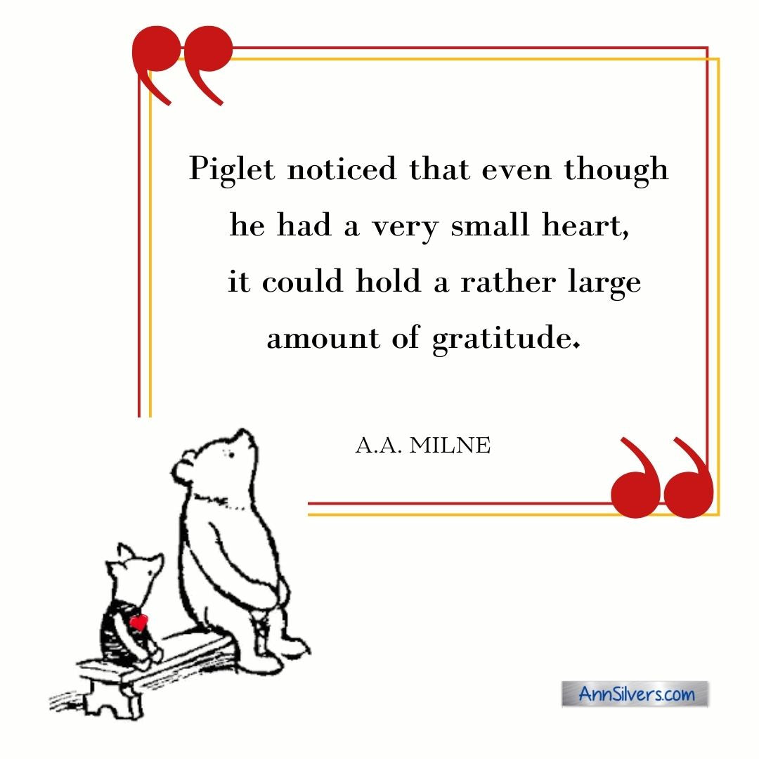 Piglet quote about gratitude