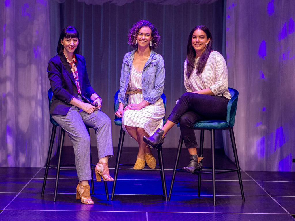 the mnml chats to Laura Churchill onstage at the Ekka