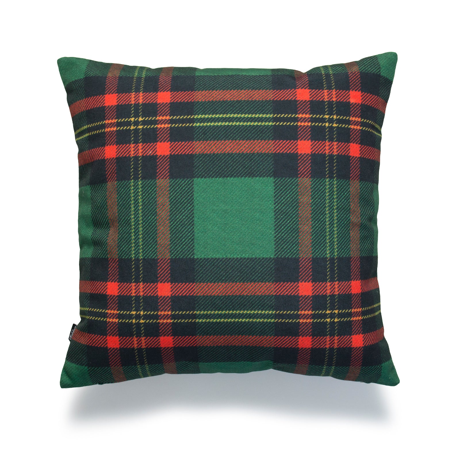 Holiday Pillow Cover, Classic Moran Tartan Plaid, Green, 18"x18"