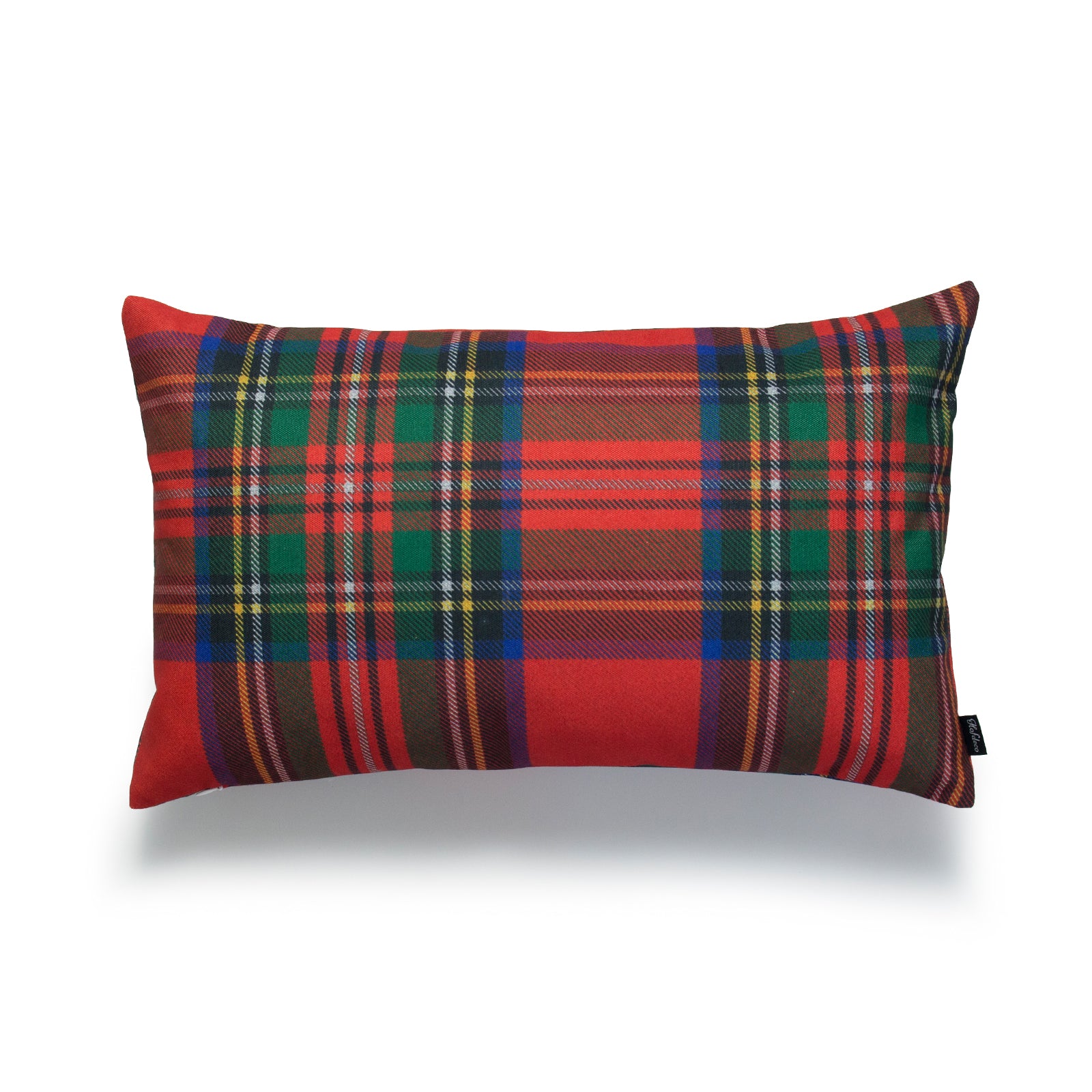 Holiday Lumbar Pillow Cover, Classic Royal Stewart Tartan Plaid, Red, 12"x20"