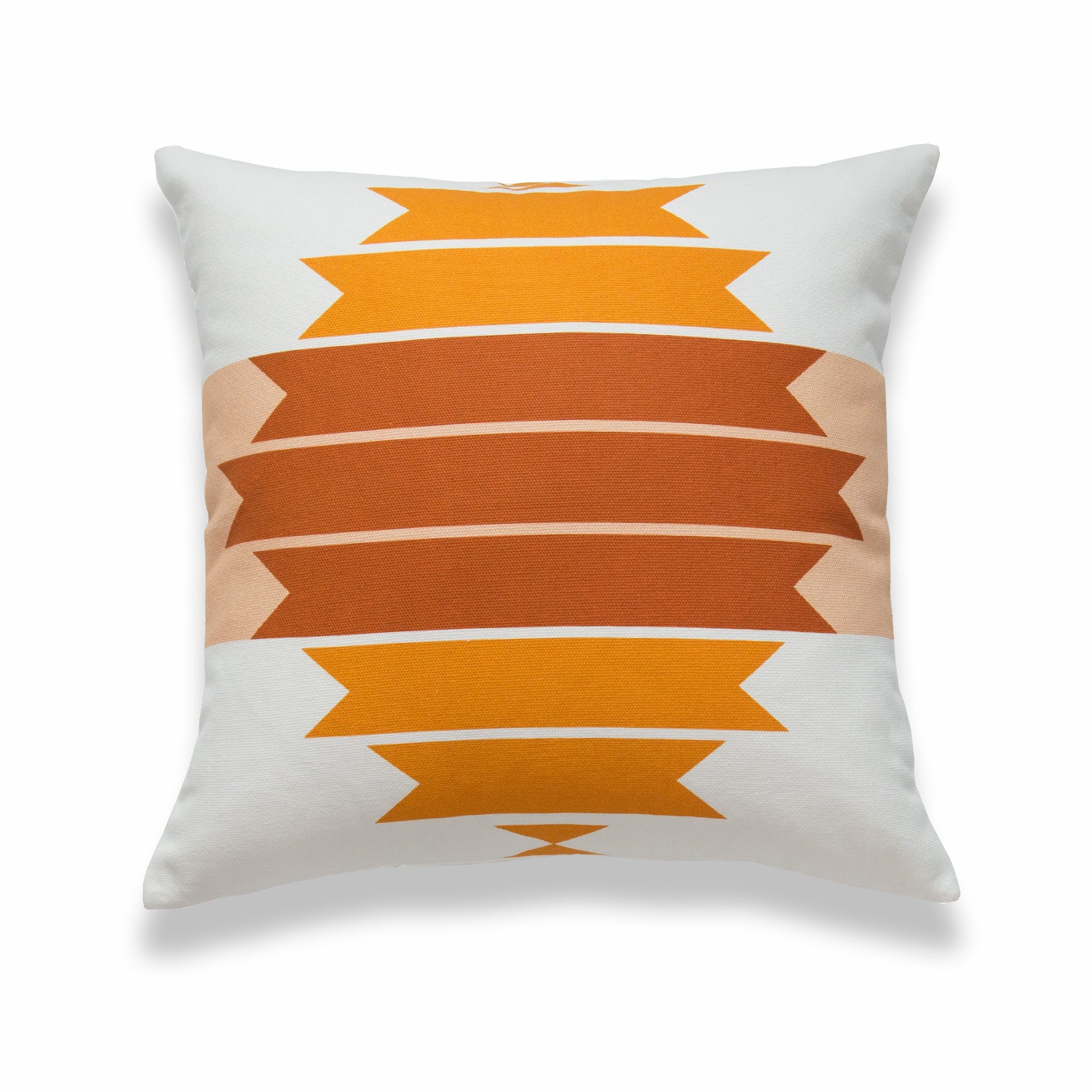 Aztec Print Pillow Cover, Geometric, Maple Mustard Yellow, 18"x18"