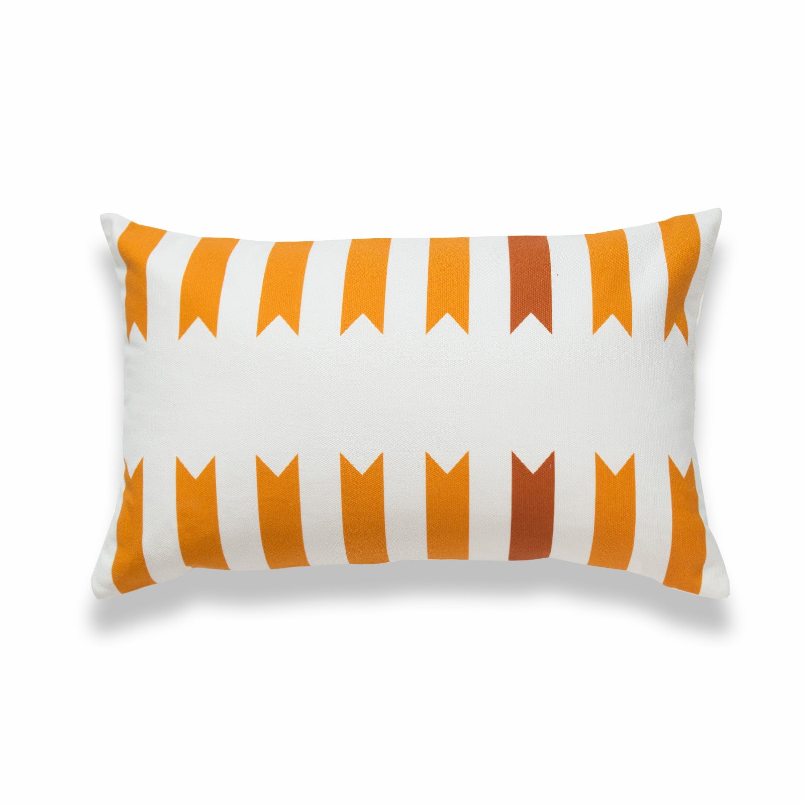Aztec Print Lumbar Pillow Cover, Geometric, Maple Mustard Yellow, 12"x20"