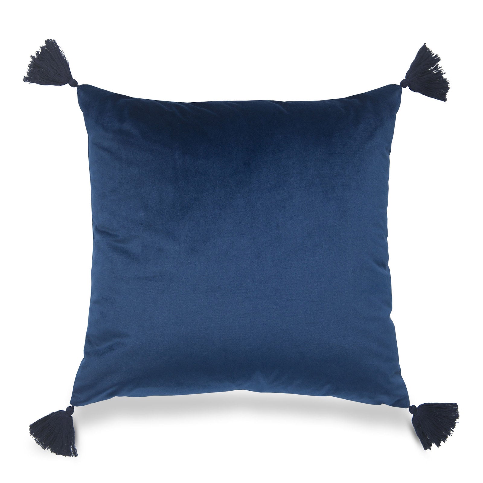 Coastal Pillows, Solid Tassel, Navy Blue | Hofdeco