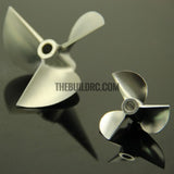 36xP1.8, CNC 3-blade Aluminum CCW Propeller  for 4mm shaft RC Boat