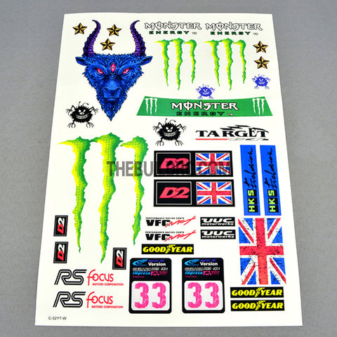 monster energy rc decals