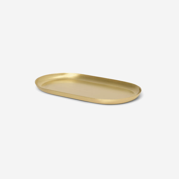 Ferm Living Basho Tray Oval Brass | Trays | Simple Form