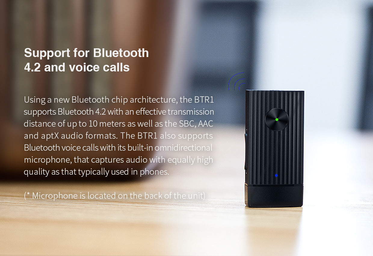 FiiO BTR1 DAC + aptX Bluetooth Amplifier With Mic & Control