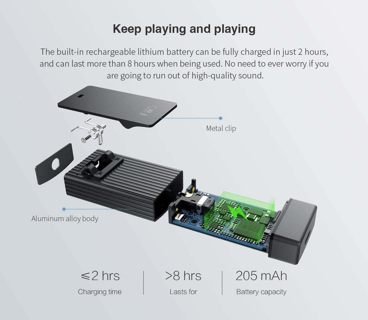 FiiO BTR1 DAC + aptX Bluetooth Amplifier With Mic & Control