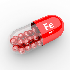 a red iron capsule 