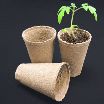 Jiffy-Pots Organic Seed Starting 3 Biodegradable Peat Pots, 22 Pack