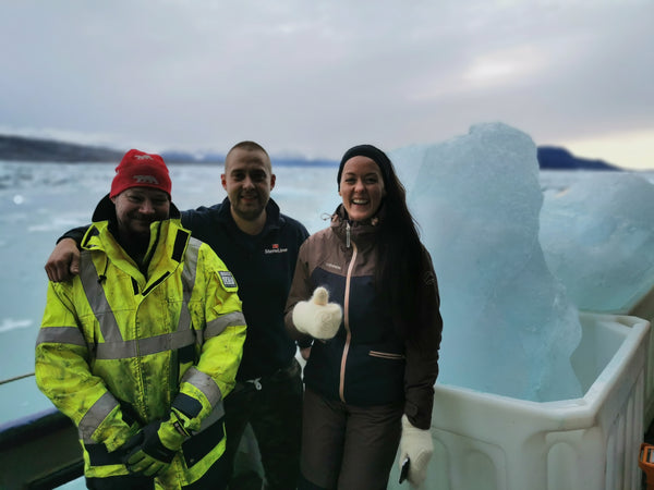 iceberg gathering expedition in the arctic