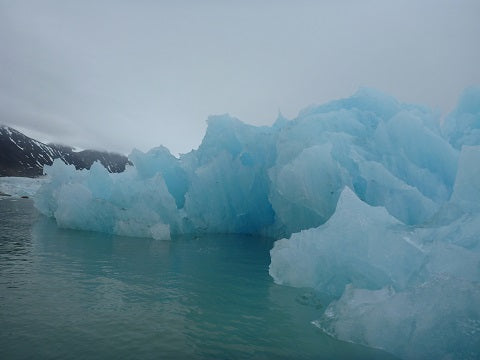 Jagged iceberg in Svalbard