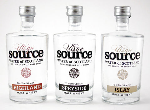 Uisge Source water 100ml glass bottles