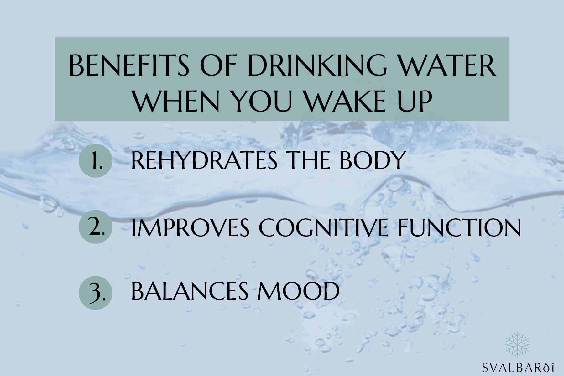 Benefits of Drinking Water in the Morning