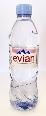 Bottle of Evian Water