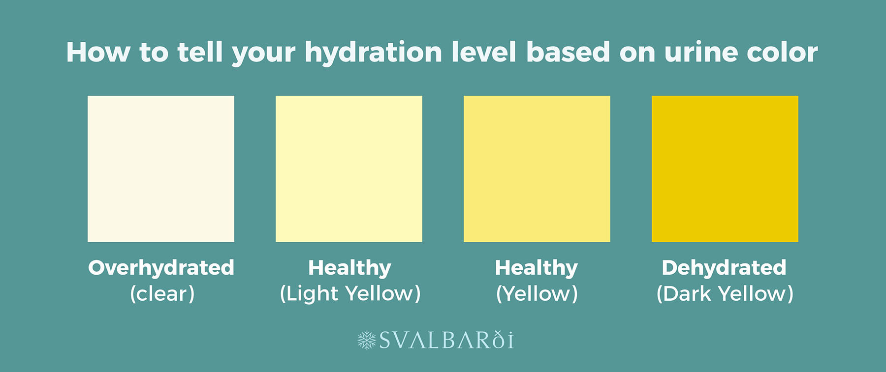 Hydration Level Based on Urine Color