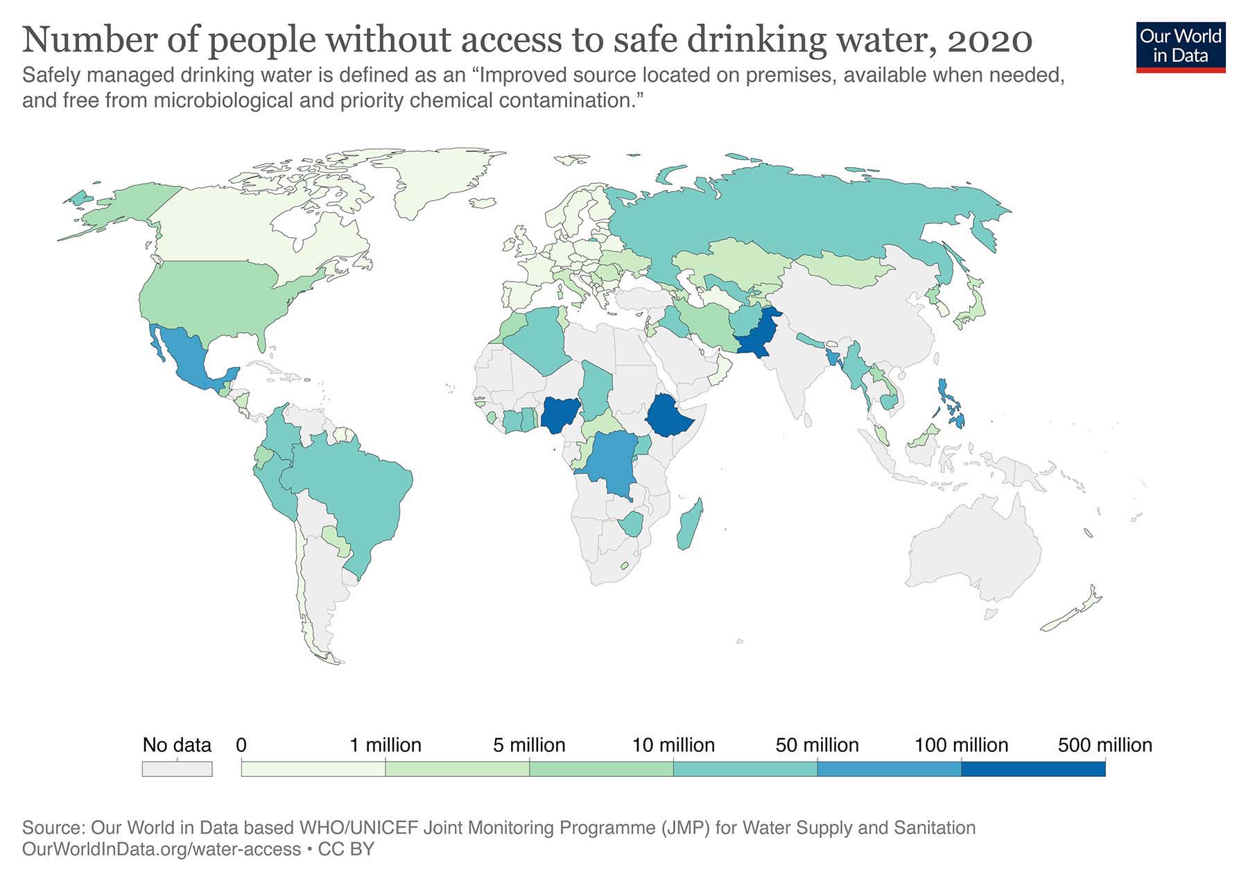 Population Without Access to Safe Drinking Water