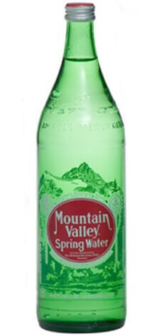 Mountain Valley Sparkling Water 1 Liter Glass Bottle - 12/Case