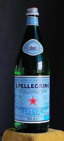 Bottle of San Pellegrino Water