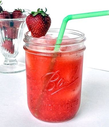 Four Ingredient Strawberry Lemonade