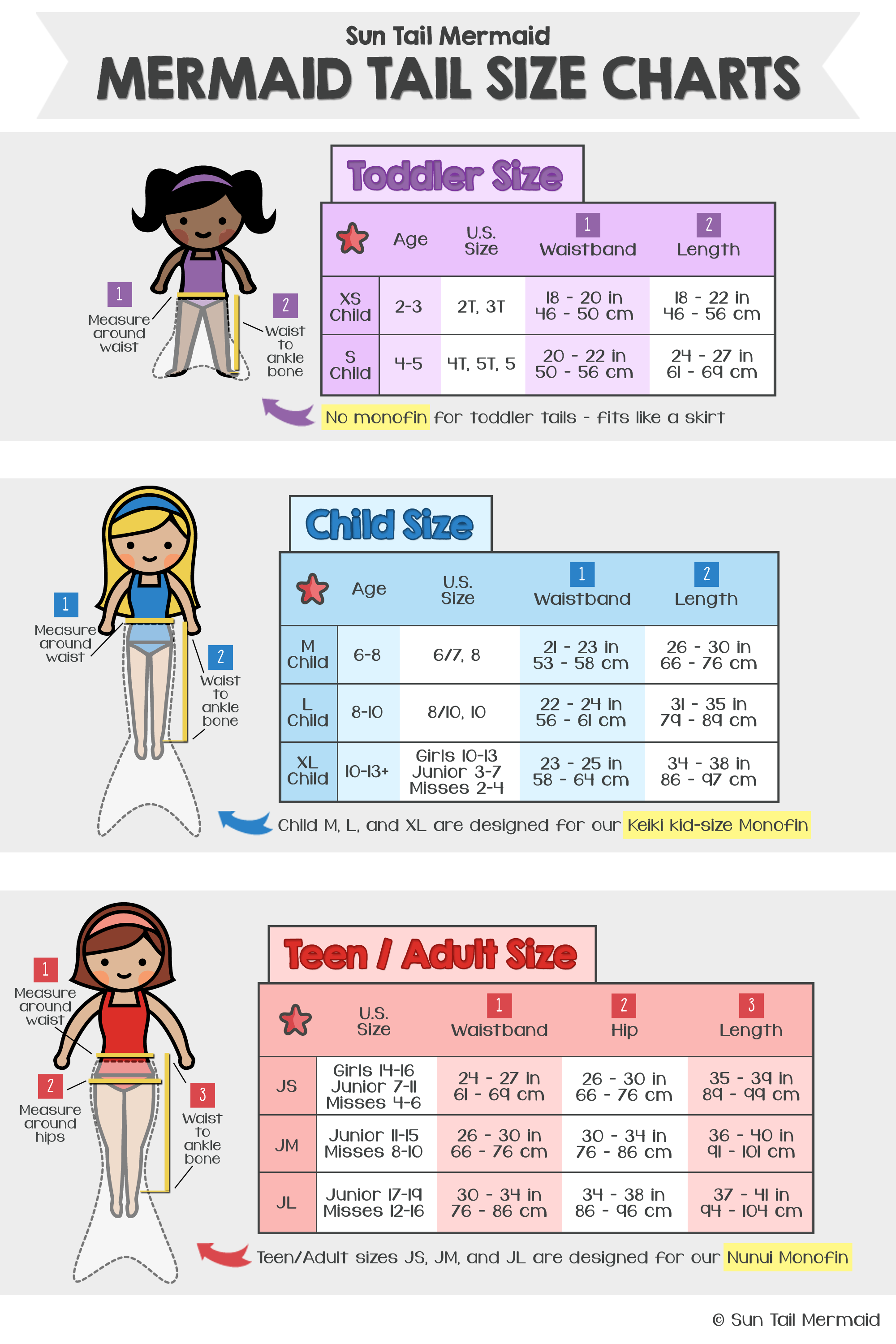 Swimsuit Size Chart