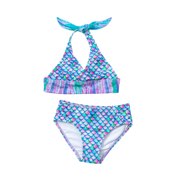 Aurora Borealis Mermaid Bikini Set | Sun Tail Mermaid