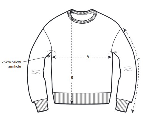 Size Guide Pullover