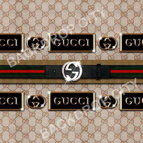 BLACK GUCCI BACKDROP