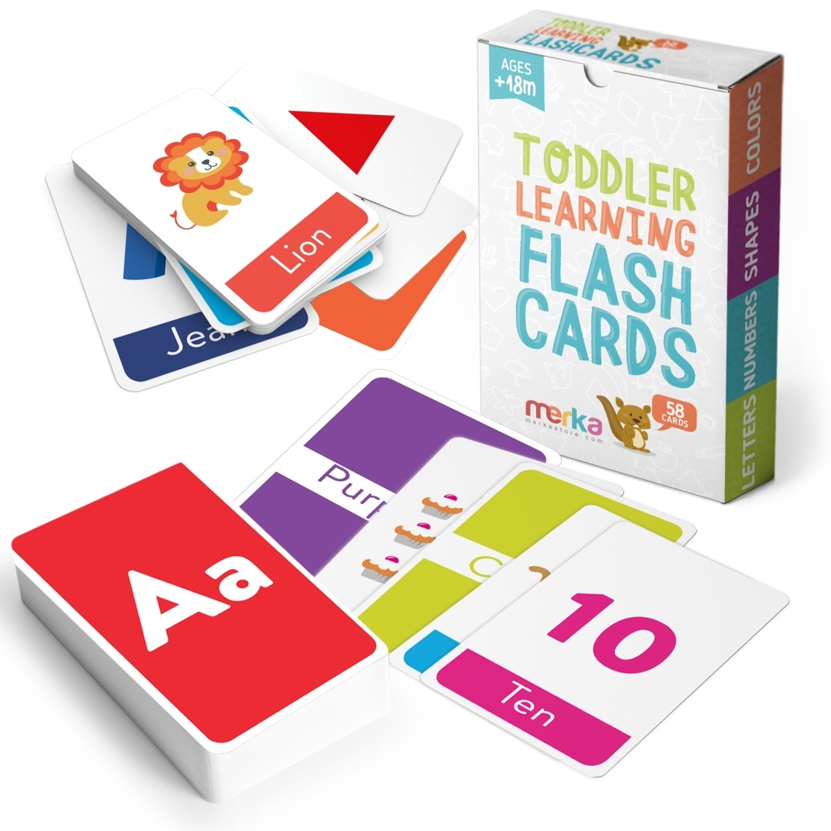 Kids Learning Flashcards - Educational Toddler Flashcards – merka