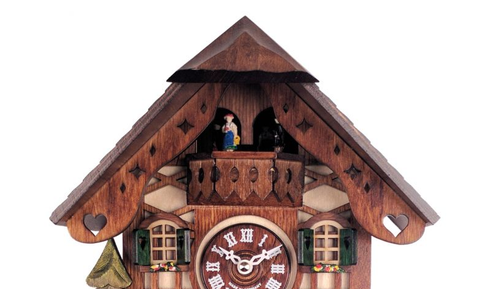 german cuckoo clock with dancers