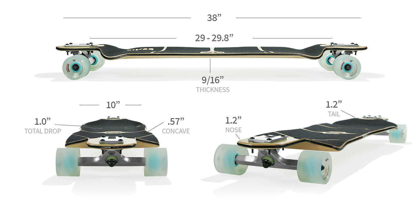 nobach longboard specs and sizes