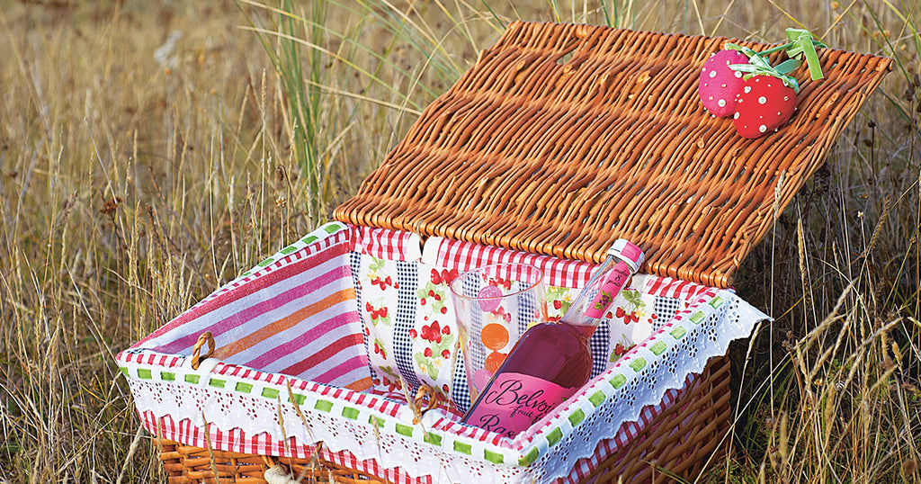 Vintage Picnic Basket Lining Sewing Project