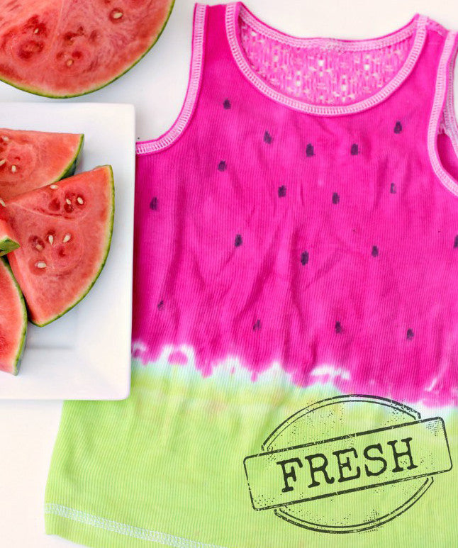 Watermelon tie dye top