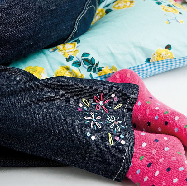 Embroidered Jeans Craft Project