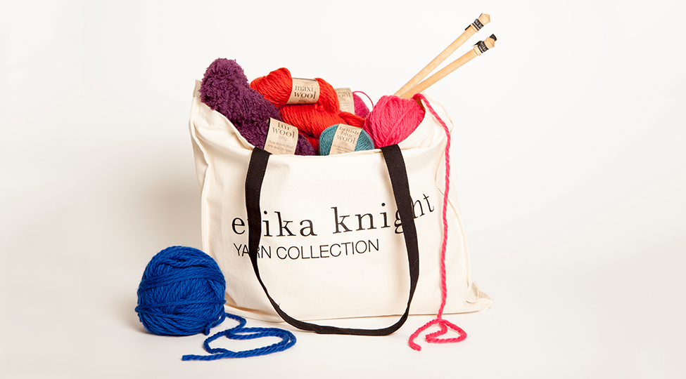 Erica Knight Yarn Collection in Tote Bag