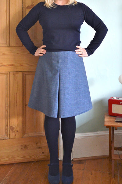 Handmade Jane in a homemade skirt from A Beginner's Guide to Making Skirts