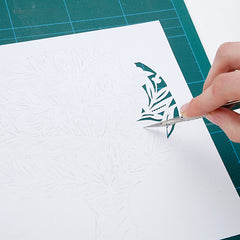 Paper cut winter wonderland step 2