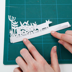 Paper cut winter wonderland step 3